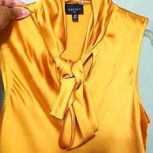 Nine West blouse gold size 14